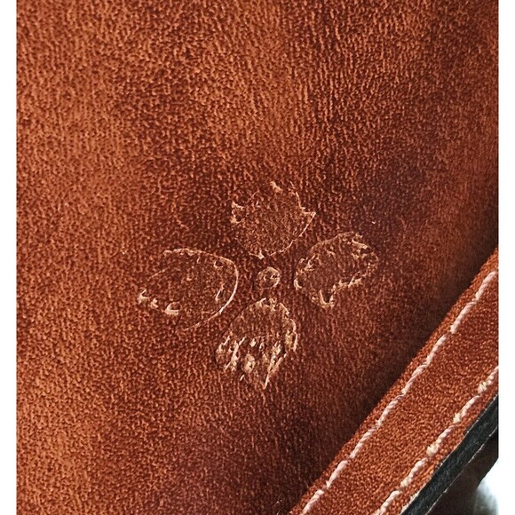 Patricia Nash Emiliano Woven Rust Brown Leather Tote Purse Crossbody Strap - Picture 4 of 14